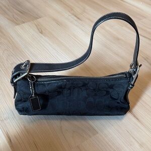 Coach Black Signature Shoulder Bag